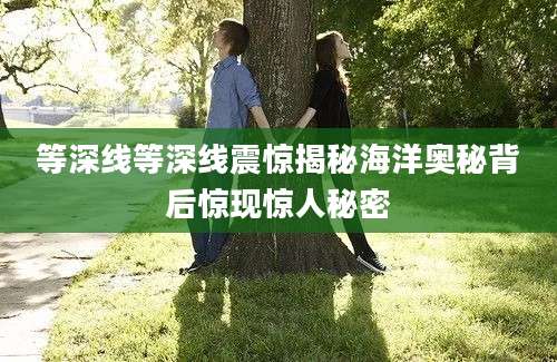 等深线等深线震惊揭秘海洋奥秘背后惊现惊人秘密