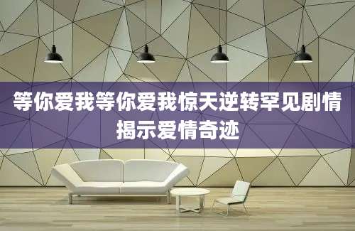 等你爱我等你爱我惊天逆转罕见剧情揭示爱情奇迹