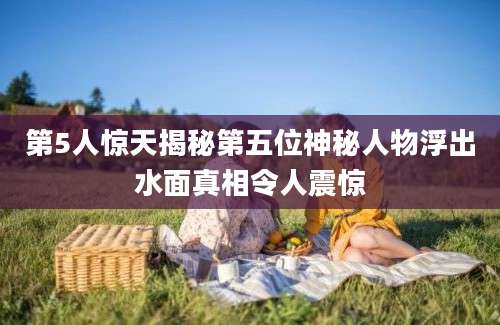 第5人惊天揭秘第五位神秘人物浮出水面真相令人震惊