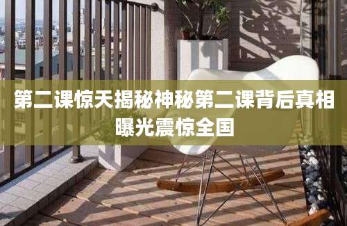 第二课惊天揭秘神秘第二课背后真相曝光震惊全国