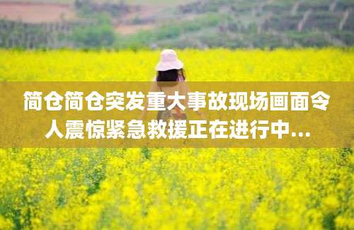 简仓简仓突发重大事故现场画面令人震惊紧急救援正在进行中...