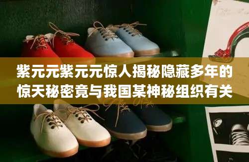 紫元元紫元元惊人揭秘隐藏多年的惊天秘密竟与我国某神秘组织有关