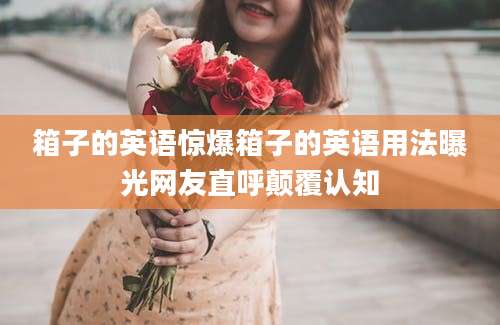 箱子的英语惊爆箱子的英语用法曝光网友直呼颠覆认知
