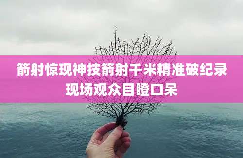 箭射惊现神技箭射千米精准破纪录现场观众目瞪口呆