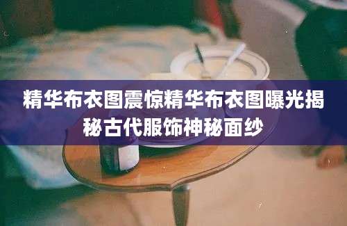 精华布衣图震惊精华布衣图曝光揭秘古代服饰神秘面纱