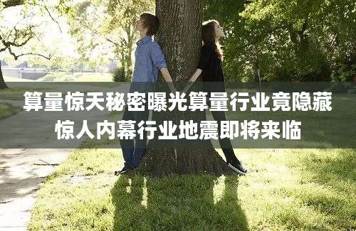算量惊天秘密曝光算量行业竟隐藏惊人内幕行业地震即将来临