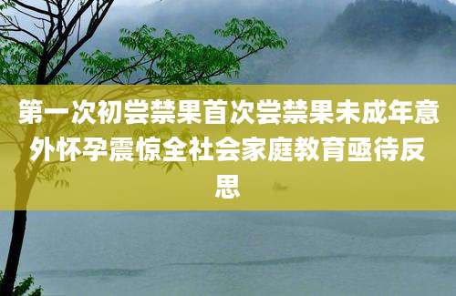 第一次初尝禁果首次尝禁果未成年意外怀孕震惊全社会家庭教育亟待反思