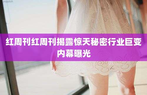 红周刊红周刊揭露惊天秘密行业巨变内幕曝光