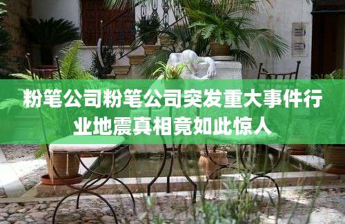粉笔公司粉笔公司突发重大事件行业地震真相竟如此惊人