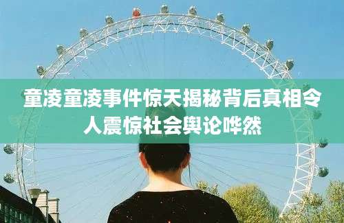 童凌童凌事件惊天揭秘背后真相令人震惊社会舆论哗然
