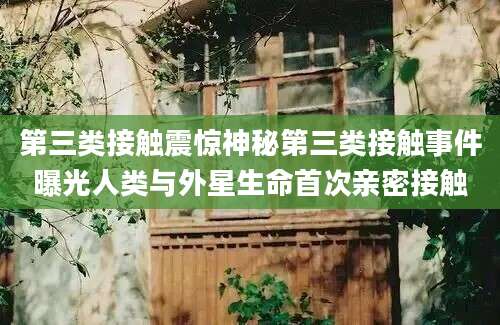第三类接触震惊神秘第三类接触事件曝光人类与外星生命首次亲密接触