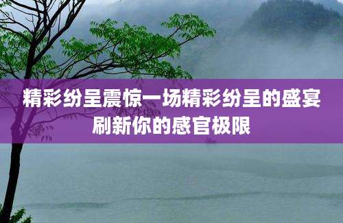 精彩纷呈震惊一场精彩纷呈的盛宴刷新你的感官极限