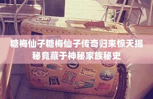 糖梅仙子糖梅仙子传奇归来惊天揭秘竟藏于神秘家族秘史