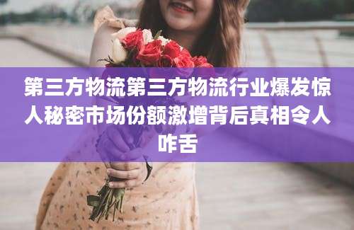 第三方物流第三方物流行业爆发惊人秘密市场份额激增背后真相令人咋舌