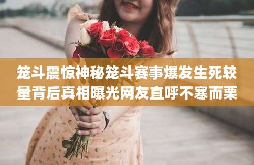 笼斗震惊神秘笼斗赛事爆发生死较量背后真相曝光网友直呼不寒而栗