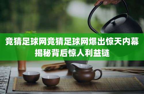 竞猜足球网竞猜足球网爆出惊天内幕揭秘背后惊人利益链