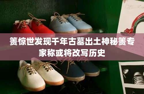 箦惊世发现千年古墓出土神秘箦专家称或将改写历史