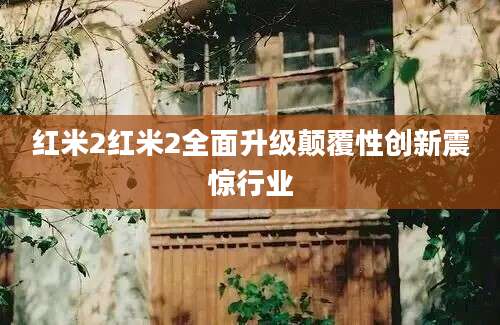红米2红米2全面升级颠覆性创新震惊行业
