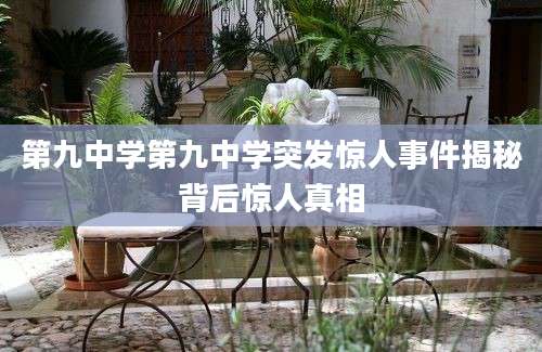 第九中学第九中学突发惊人事件揭秘背后惊人真相