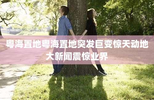 粤海置地粤海置地突发巨变惊天动地大新闻震惊业界