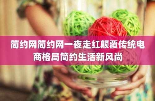 简约网简约网一夜走红颠覆传统电商格局简约生活新风尚